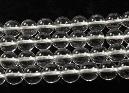 WHOLESALE 8 mm OR 10 mm Round Smooth Clear Quartz Gemstone Beads Natural Clear Rock Crystal Beads Genuine Clear Crystal Quartz Beads #491