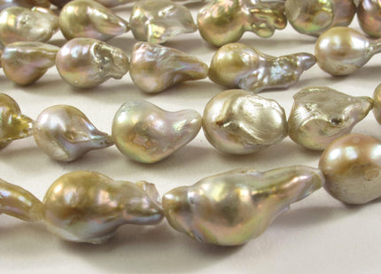 10-13x15-18mm Natural Baroque Pearl Beads Genuine Freshwater Baroque Pearls Irregular Cultured Pearl Beads #130