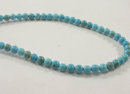WHOLESALE 3 mm Smooth Round White OR Blue Howlite Turquoise Gemstone Beads Round Howlite Beads #502