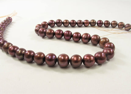 10 mm Cranberry Potato Freshwater Pearl Beads, Genuine Cultured Freshwater Pearls, Cranberry Red Freshwater Pearl Beads #531