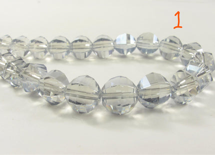 10 mm Faceted Diamond Crystal Beads, Glass Diamond Beads,Chinese Faceted Crystal Diamond Beads, Diamond Crystals, Faceted Beads (681-CSYL10)