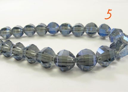 10 mm Faceted Diamond Crystal Beads, Glass Diamond Beads,Chinese Faceted Crystal Diamond Beads, Diamond Crystals, Faceted Beads (681-CSYL10)