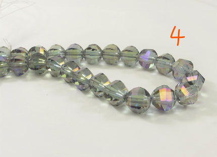 10 mm Faceted Diamond Crystal Beads, Glass Diamond Beads,Chinese Faceted Crystal Diamond Beads, Diamond Crystals, Faceted Beads (680-CSYL10)