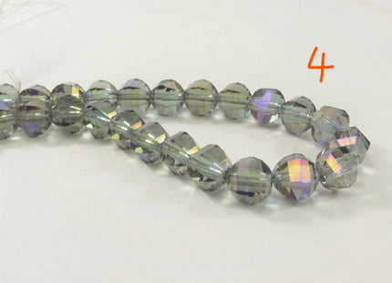 10 mm Faceted Diamond Crystal Beads, Glass Diamond Beads,Chinese Faceted Crystal Diamond Beads, Diamond Crystals, Faceted Beads (680-CSYL10)