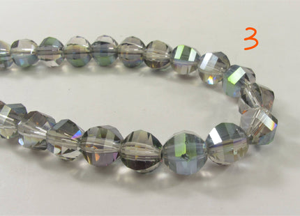 10 mm Faceted Diamond Crystal Beads, Glass Diamond Beads,Chinese Faceted Crystal Diamond Beads, Diamond Crystals, Faceted Beads (680-CSYL10)