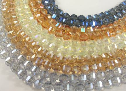 10 mm Faceted Diamond Crystal Beads, Glass Diamond Beads,Chinese Faceted Crystal Diamond Beads, Diamond Crystals, Faceted Beads (681-CSYL10)