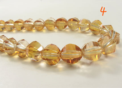 10 mm Faceted Diamond Crystal Beads, Glass Diamond Beads,Chinese Faceted Crystal Diamond Beads, Diamond Crystals, Faceted Beads (681-CSYL10)