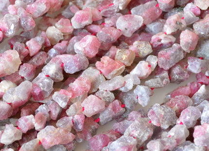 Natural Purple Pink Tourmaline Gemstone Beads Natural Small Rough Shape Size Approx. 6x8mm to 8x10mm #2019