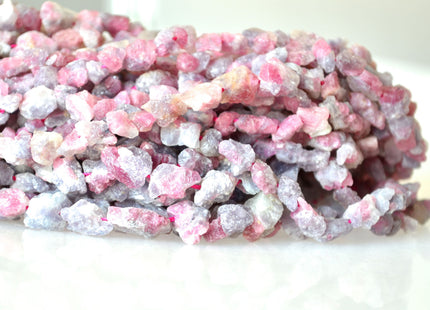 Natural Purple Pink Tourmaline Gemstone Beads Natural Small Rough Shape Size Approx. 6x8mm to 8x10mm #2019