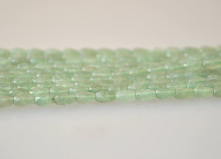 Semi Precious Gemstone Beads Pink-Opal Green-Aventurine and Chalcedony Natural Color Faceted Barrel Shape Size Approx. 3.5x5.5mm #2031