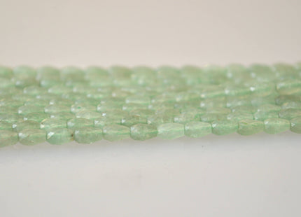 Semi Precious Gemstone Beads Pink-Opal Green-Aventurine and Chalcedony Natural Color Faceted Barrel Shape Size Approx. 3.5x5.5mm #2031