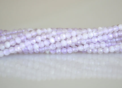 2-2.5 mm Tiny Gemstone Beads Strawberry Quartz Lavender Quartz and Golden-Rutileted Quartz Faceted Round Shape Size 2-2.5mm #2041