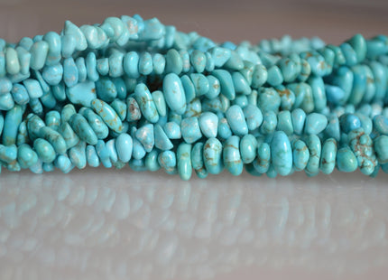 3-5x6-8 mm Natural Blue Green Turquoise Gemstone Beads Good Quality Small Genuine Turquoise Chips #2075