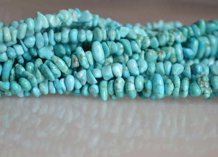 3-5x6-8 mm Natural Blue Green Turquoise Gemstone Beads Good Quality Small Genuine Turquoise Chips #2075
