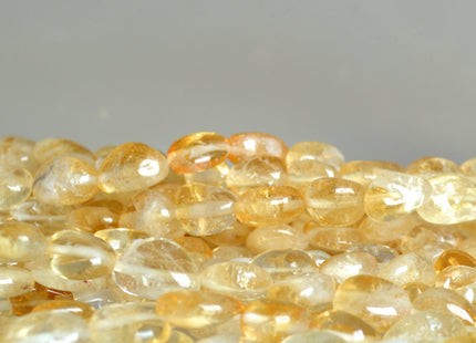 12-15x10-20mm Approx. Oval/Nugget Shape Nutural Yellow Color Citrine Gemstone Beads #2100