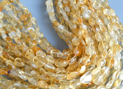 12-15x10-20mm Approx. Oval/Nugget Shape Nutural Yellow Color Citrine Gemstone Beads #2100