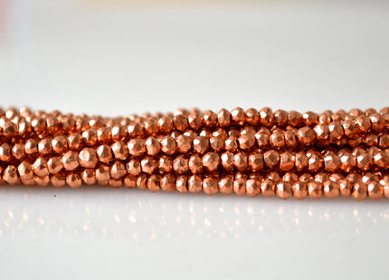 Semi Precious Gemstone 3-4 mm Pyrite Beads Green Blue Copper Golden Color Faceted Round Shape Size Approx. 3-4mm #2029