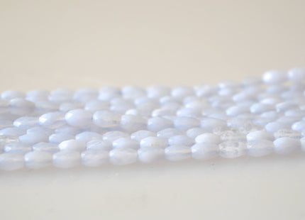 Semi Precious Gemstone Beads Pink-Opal Green-Aventurine and Chalcedony Natural Color Faceted Barrel Shape Size Approx. 3.5x5.5mm #2031