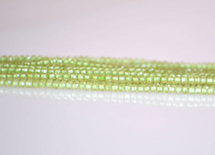 Natural Gemstone Tiny Peridot Beads Natural Green Color Faceted Round Shape Size Approx. 2mm #2038