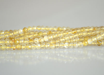 2-2.5 mm Tiny Gemstone Beads Strawberry Quartz Lavender Quartz and Golden-Rutileted Quartz Faceted Round Shape Size 2-2.5mm #2041