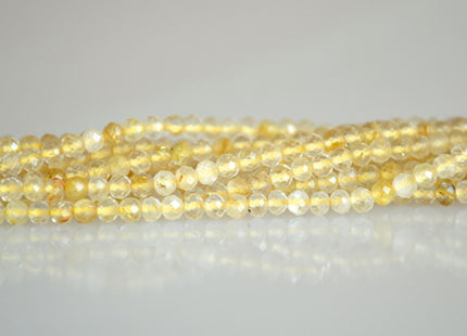 2-2.5 mm Tiny Gemstone Beads Strawberry Quartz Lavender Quartz and Golden-Rutileted Quartz Faceted Round Shape Size 2-2.5mm #2041
