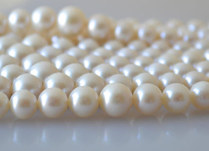 4-9mm AAA Natural White Perfect Round Freshwater Graduated Pearls High Luster Bridal White Cultured Freshwater Pearls #701