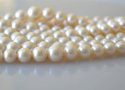 4-9mm AAA Natural White Perfect Round Freshwater Graduated Pearls High Luster Bridal White Cultured Freshwater Pearls #701