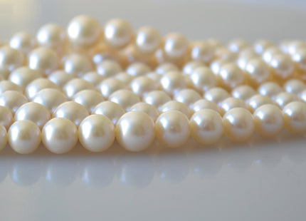 4-9mm AAA Natural White Perfect Round Freshwater Graduated Pearls High Luster Bridal White Cultured Freshwater Pearls #701