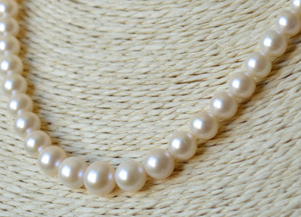 4-9mm AAA Natural White Perfect Round Freshwater Graduated Pearls High Luster Bridal White Cultured Freshwater Pearls #701