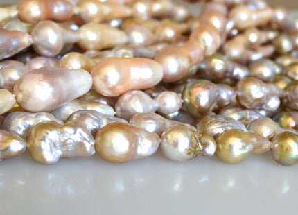 10-13x15-18mm Natural Baroque Pearl Beads Genuine Freshwater Baroque Pearls Irregular Cultured Pearl Beads #130