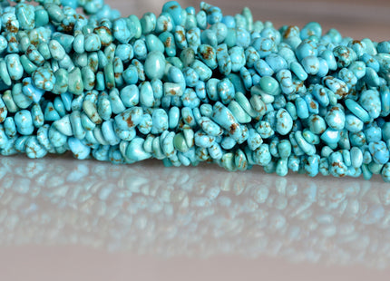 3-4x5-6 mm Natural Light Blue Turquoise Gemstone Good Quality Small Genuine Turquoise Chips #2072