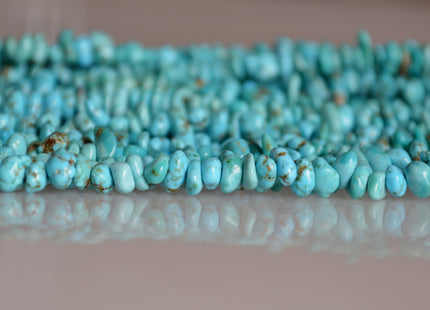 3-4x5-6 mm Natural Light Blue Turquoise Gemstone Good Quality Small Genuine Turquoise Chips #2072