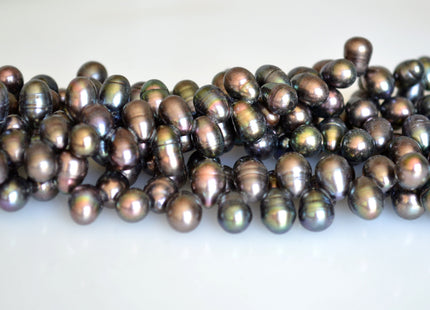 7-8x9-10mm Top Drilled Oval/Drop Shape Freshwater Pearl Beads Multi Color Dancing Genuine Cultured Freshwater Pearls #750