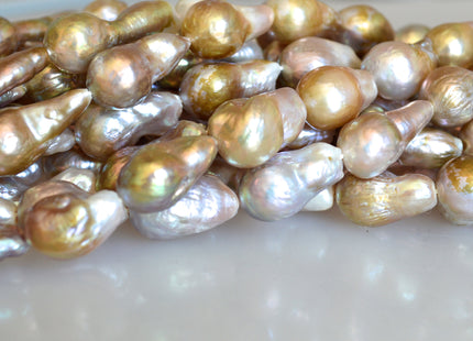 10-13x15-18mm Natural Baroque Pearl Beads Genuine Freshwater Baroque Pearls Irregular Cultured Pearl Beads #130