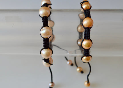 Adjustable Pearl Bracelet 7.5 to 10 inches Freshwater Pearl Bracelet #805