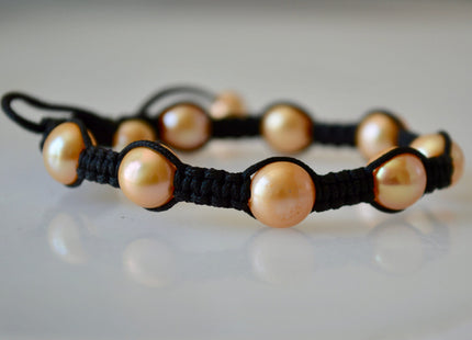 Adjustable Pearl Bracelet 7.5 to 10 inches Freshwater Pearl Bracelet #805
