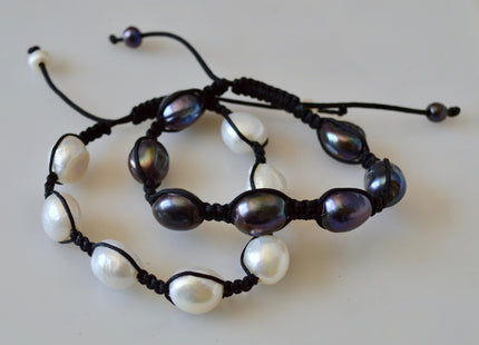 Adjustable Pearl Bracelet 7.5 to 10 inches Freshwater Pearl Bracelet #806