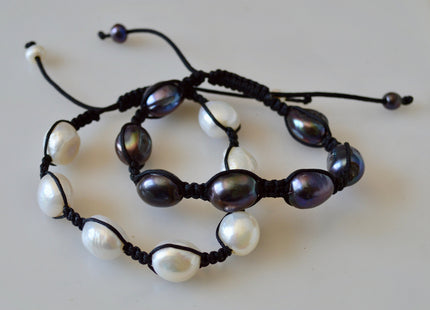 Adjustable Pearl Bracelet 7.5 to 10 inches Freshwater Pearl Bracelet #806