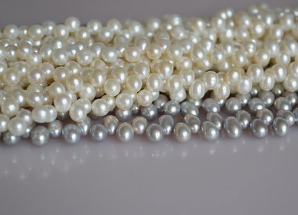 6x6-7mm Drop Shape & 8-10x6mm Oval Shape Top Drilled Freshwater Pearl Beads Dancing Genuine Cultured Freshwater Pearls #757