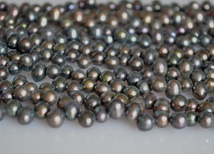 8x6-7mm Drop Shape Top Drilled Freshwater Pearl Beads Dancing Genuine Cultured Freshwater Pearls #758