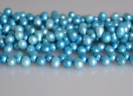 6x4-5mm to 7x5-6mm Top Drilled Oval/Drop Shape Freshwater Pearl Beads Multi Colors Dancing Genuine Cultured Freshwater Pearls #759