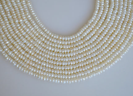 2x3 mm AAA Natural White Pearl Small Button Potato Freshwater Pearl Beads Genuine High Luster Seed Pearl #822