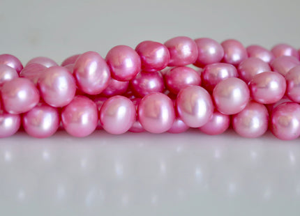 8-9mm Nugget Shape Pink Color Freshwater Pearl Beads Genuine Pearl Beads #828