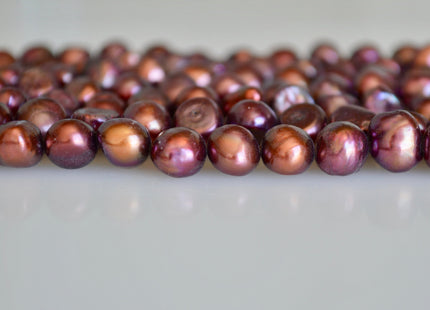 7-8mm Nugget Shape Merlot Color Freshwater Pearl Beads Genuine Pearl Beads #830