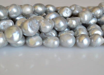 12-15x18 mm AA Jumbo Size Natural White Or Gray Rice/Oval Freshwater Pearl Irregular Nugget Beads Genuine Freshwater Pearls #394