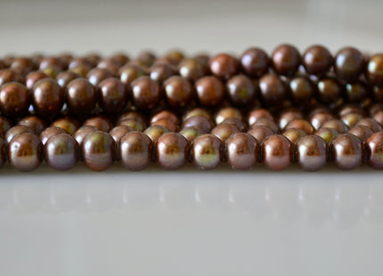 8-8.5mm Large Hole Freshwater Pearl Beads Round/Potato Shape Hole 2mm #788