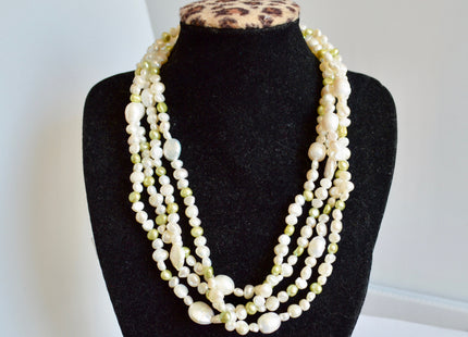 72 inches 6-12 mm Multi Color and Shape Freshwater Pearl Necklaces Long Pearl Necklace #845