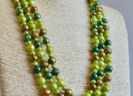 72 inches 5-9mm Multi Color and Potato Shape Freshwater Pearl Necklaces Long Pearl Necklace #846