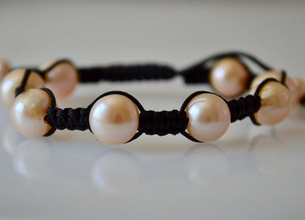 Adjustable Pearl Bracelet 7.5 to 10 inches Freshwater Pearl Bracelet #805