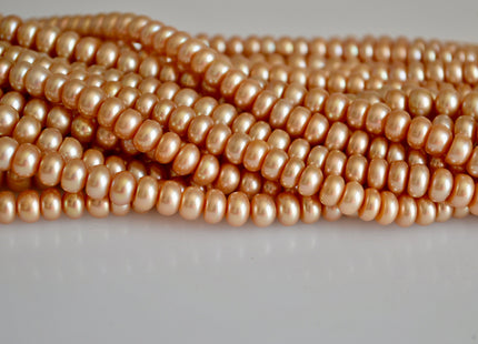 4x5-6mm & 5x6-7mm Button Rondelle Shape Freshwater Pearl Beads #865